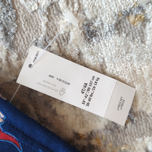 Old Navy boys Superman pjs size 4 NEW - Picture 3 of 5
